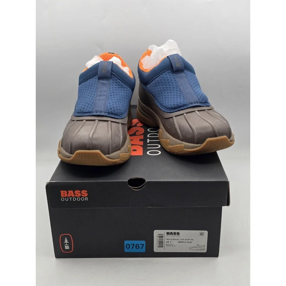 BASS Outdoor Men's Field Duck Low Slip On - Color Ensign Blue -‎ Size 7
